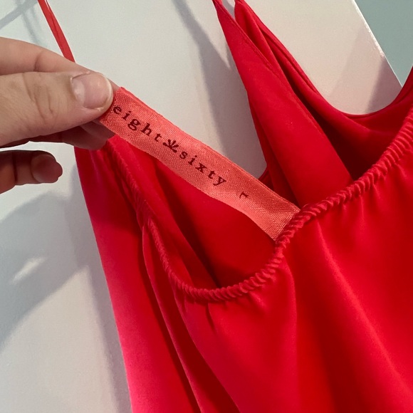 Eight Sixty Bright Coral Halter Top - Picture 3 of 3